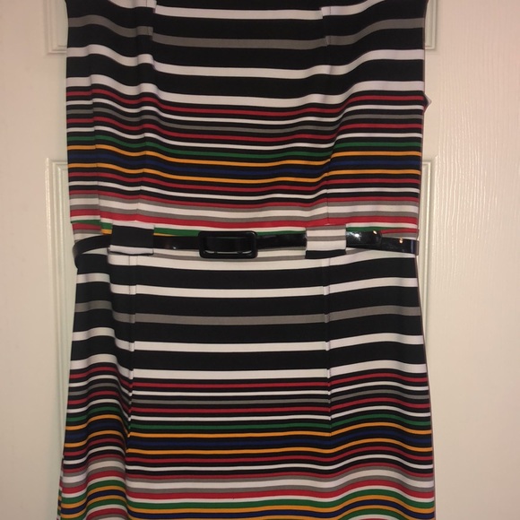 ILE New York Belted Striped Dress - Picture 4 of 10